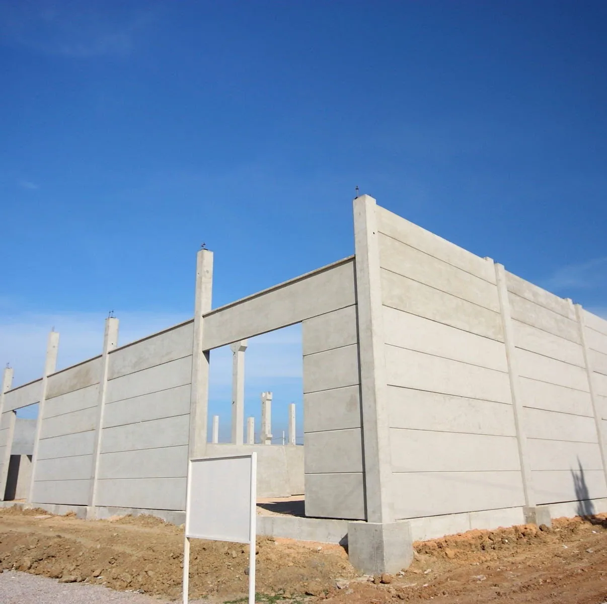 Montagem de estrutura pré-moldada